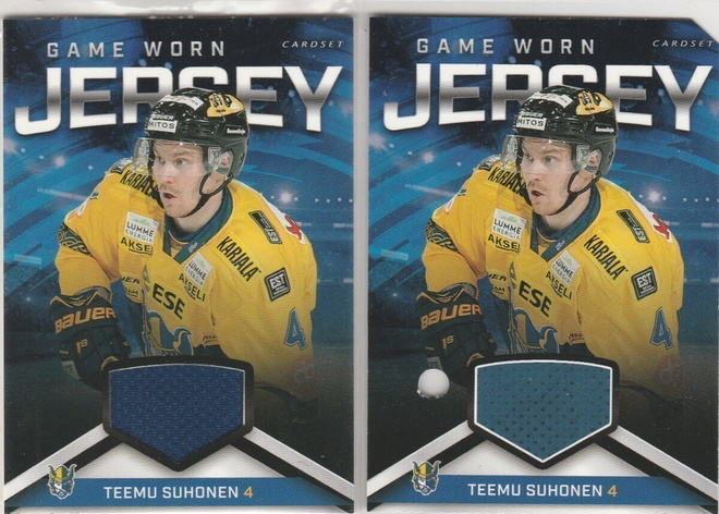 2018/19  Cardset Jersey Teemu Suhonen , Jukurit