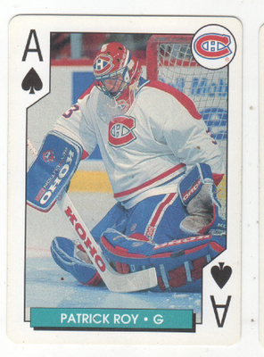 95-96 NHL Hockey aces kortti Patrick Roy