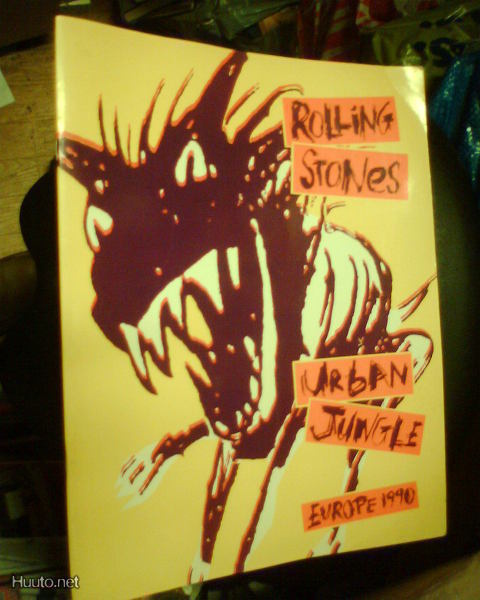 ROLLING STONES : URBAN JUNGLE Europe 1990 Kiertuekirja