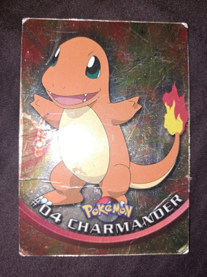Pokémon Topps #04 Charmander Holo card
