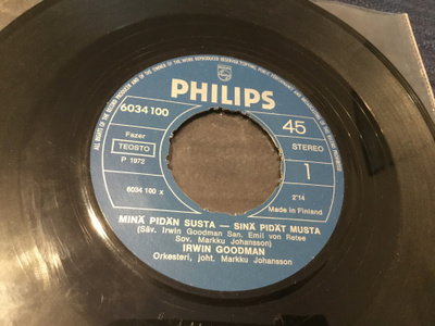 Irwin Goodman Minä pidän susta Philips single 1972