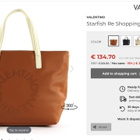 VALENTINO kaunis tilava shopperi laukku konjakki valk - pikkukuva 2