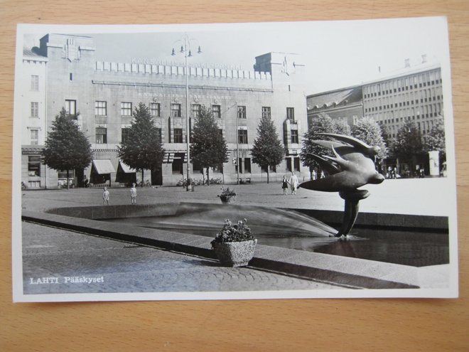 VANHA Postikortti Lahti 1950-l  Alkup.Mallikappale