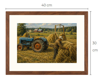 Uusi Fordson traktori art print 30 cm x 40 cm