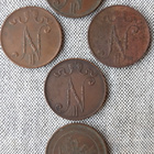5 penniä 5 kpl Suurruhtinaskunnan/autonomian ajalta 1915-17 - pikkukuva 4