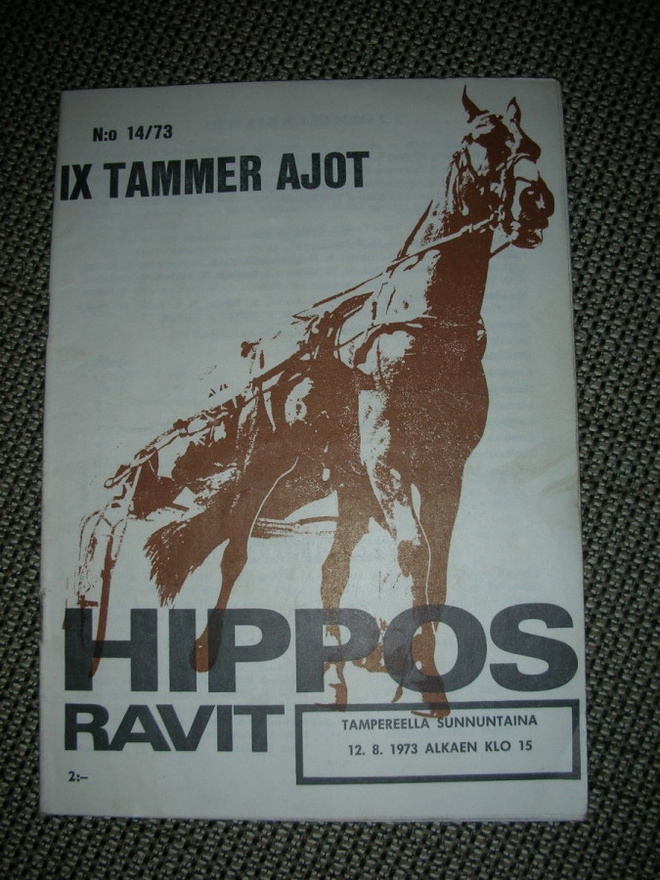 IX Tammer ajot 1973 esite Tampere