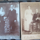 neljä vintage pahvivalokuvaa - 1800/1900 -lukujen vaihde - pikkukuva 1