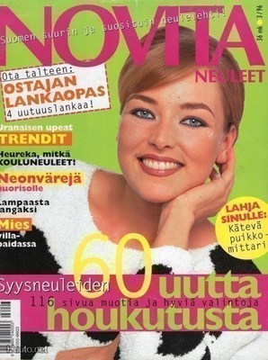 Novita Neuleet n:o 3 1996 Suomen suurin ja suosituin neulele