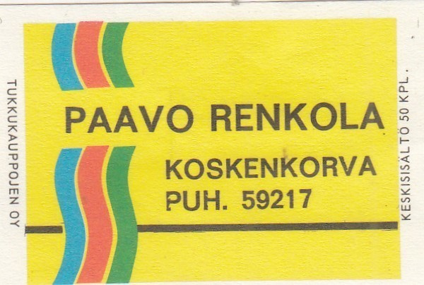 Koskenkorva. Paavo Renkola     b357