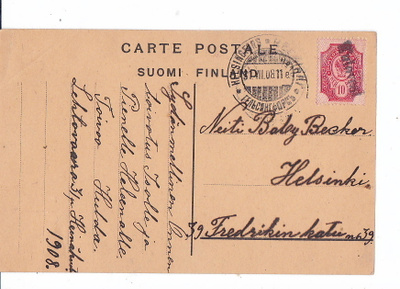 VANHA Postikortti Rivileima Kulovesi 1908
