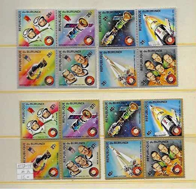 AVARUUS BURUNDI Mi 1133-48 **4-neliloä  LUETT. 15€