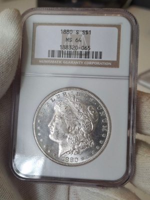 Morgan dollar 1880 S MS64