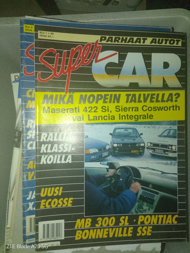 Super car lehtiä 8 kpl eri vuosilta