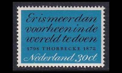Alankomaat 989 ** Poliitikko Johan Thorbecke (1972)