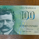 100 markkaa v. 1986, 599... korvaava - pikkukuva 1