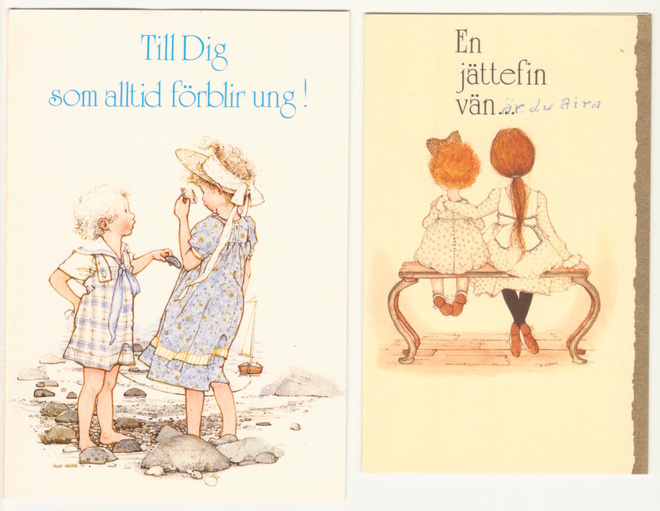Holly Hobbie : 2 taittokorttia ruotsinkielisiä
