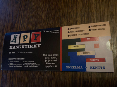 1985 Teekkarilehti Äpy Kaskutikku