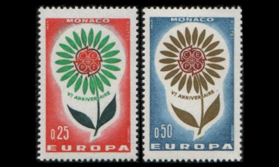 Monaco 782-3 ** Europa (1964)