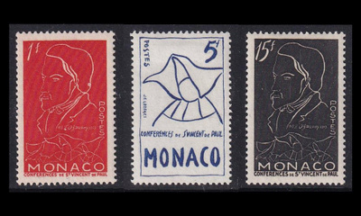 Monaco 473-5 * Tutkija Frédéric Ozanam (1954)
