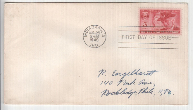 USA FDC 1949 grand army