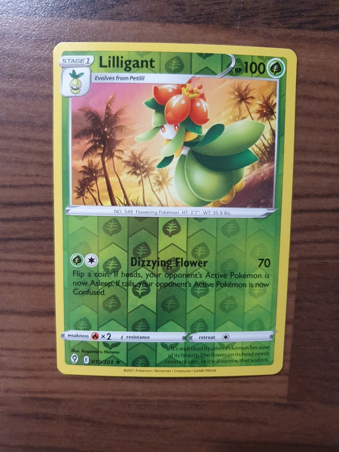 Pokemon Lilligant 010/203 Reverse holo rare