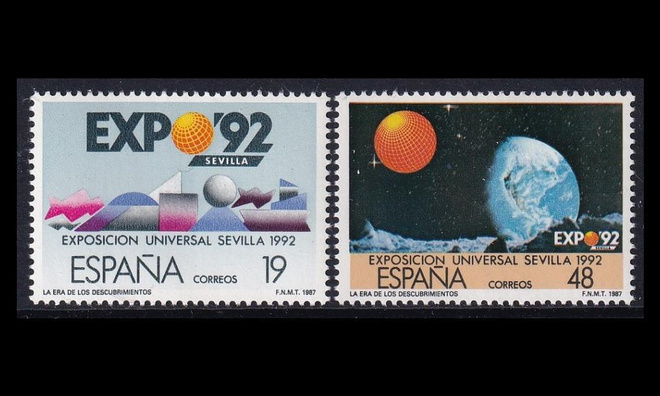 Espanja 2758-9 ** Sevillan maailmannäyttely (1987)