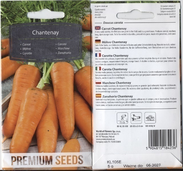 Porkkana "Chantenay" - siemenet #