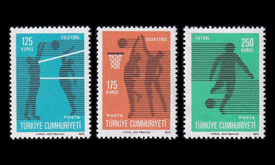 Turkki 2344-6 ** Urheilu (1974)