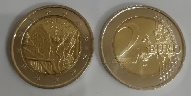 Espanja 2 € 2022 Garajonayn kansallispuisto,UNC