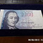 1000 mk 1986 8012252719 UUS / Pun kl 9-10 taittamaton - pikkukuva 1