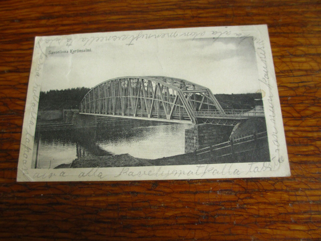 suomi pk w.a.sihvonen savonlinna rautatiesilta lunastus 20p