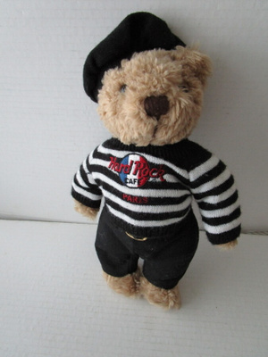 Hard Rock Cafe Teddy Bear Paris with Beret