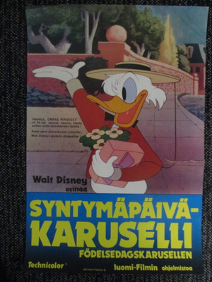 Syntymäpäiväkaruselli - Walt Disney - vanha elokuvajuliste