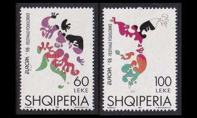 Albania 2648-9 ** Europa kansalliset juhlat (1998)