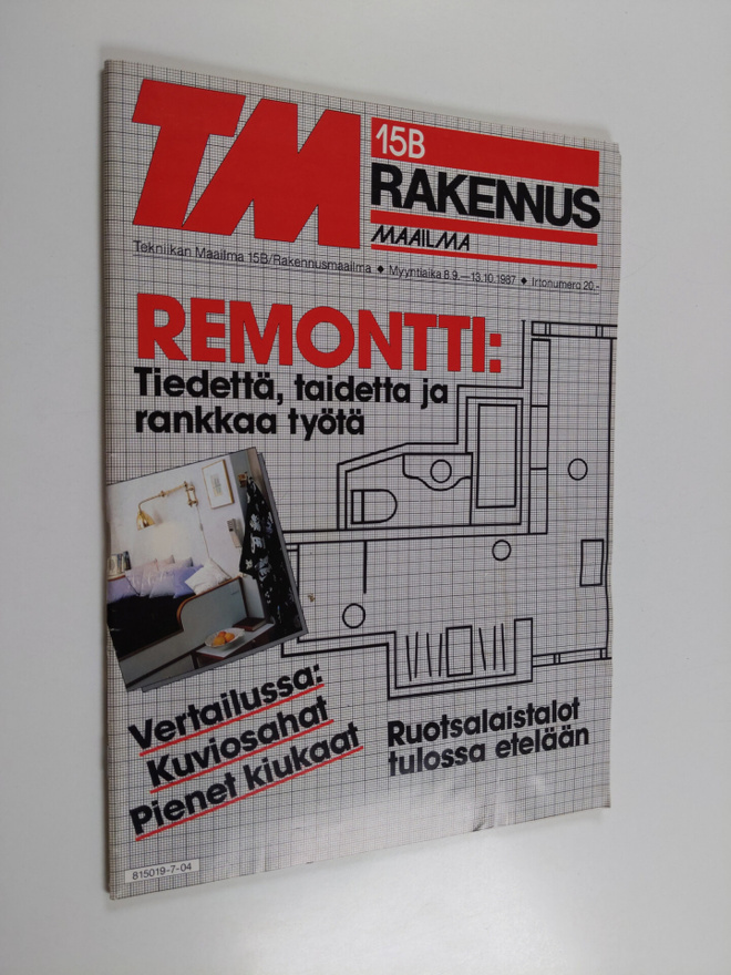 Tekniikan maailma 15B/1987 : rakennusmaailma