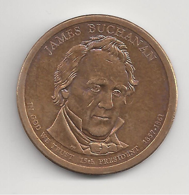 USA 1 $ Presidentti Buchanan