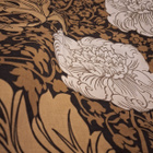 Verho krysanteemikuviolla ruskea beige - pikkukuva 2