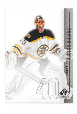 2010-11 SP Authentic #82 Tuukka Rask Boston Bruins MV