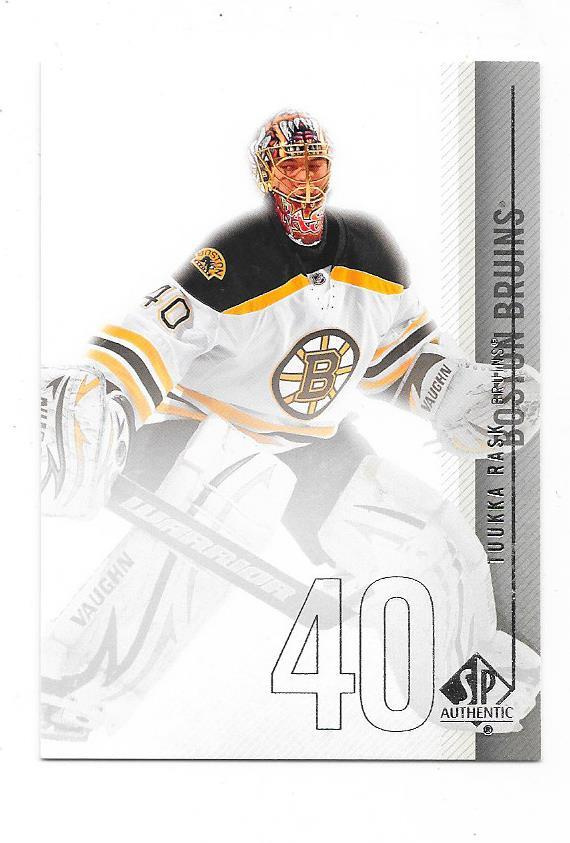 2010-11 SP Authentic #82 Tuukka Rask Boston Bruins MV