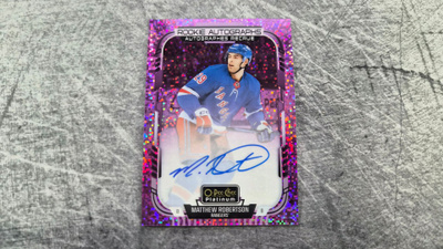 Matthew Robertson 2025-26 OPC Platinum Violet Pixels Auto