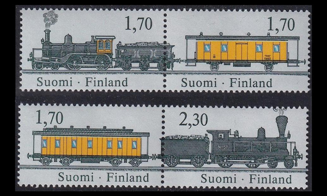 1014-7p ** Finlandia 88 junat vaakaparit (1987)