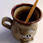 Pretty Ugly Pottery –keramiikkamuki ja puulusikka - pikkukuva 3