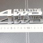 "FULL TIME 4WD" -merkki ; Kromi / Mattamusta 153mm - pikkukuva 3