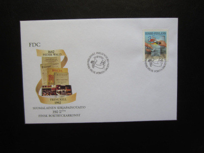 FDC 1992 Suomalainen kirjapainotaito
