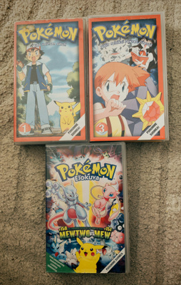 Pokemon x 3 VHS