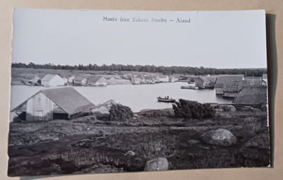Åland, Eckerö, Storby, näkymä kylään, vkpk, ei p.