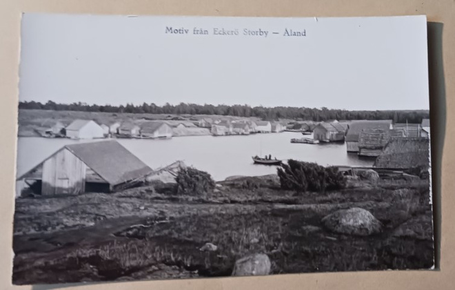 Åland, Eckerö, Storby, näkymä kylään, vkpk, ei p.