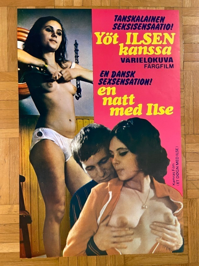 Vanha elokuvajuliste: Yöt Ilsen kanssa
