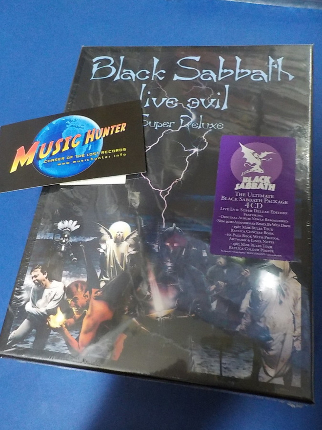 BLACK SABBATH - LIVE EVIL SUPER DELUXE UUSI 4x CD BOKSI