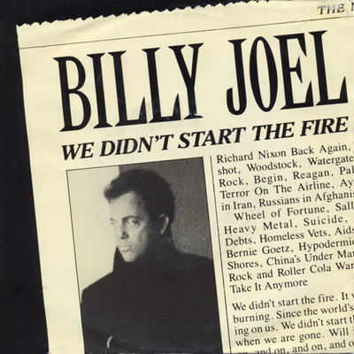 BILLY JOEL: We Didn't Start The Fire / House Of Blue Lig 7"